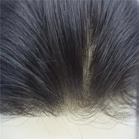 

Men's Hairpiece Human Hair Toupee Wig Super Thin Skin Hair Replacement