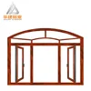 Commercial Aluminium Window Frames Profiles Tempered Glass Casement Window With Anodizing Powder Coating
