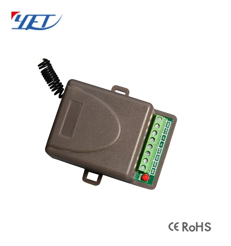 DC12V Garage Door Remote Control Rolling Code And Learning Code RF Transmitter Receiver 433mhz Key Emitter