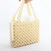 Newest pearl clutch evening bag tote Factory wholesale handmade beaded evening bags pearl clutch bags for party or banquet
