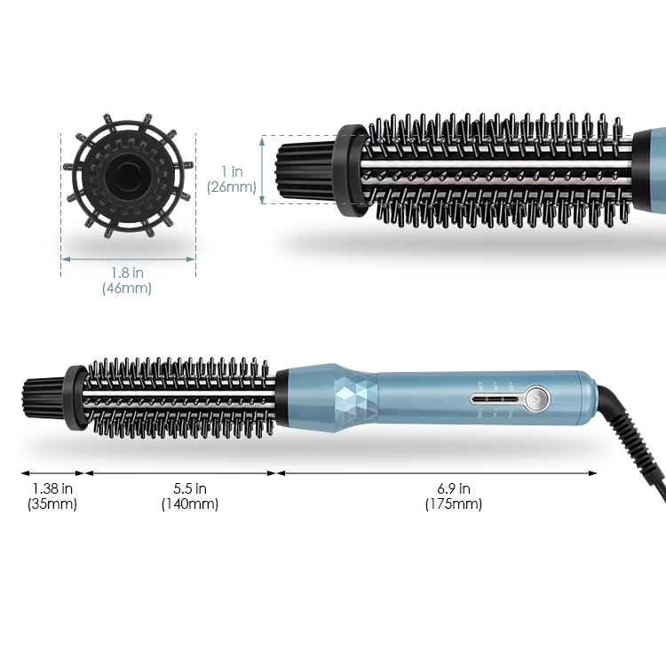 Hot Selling Product 2019 One Step Hair Comb Volumizer Straightener Curling Iron Brush