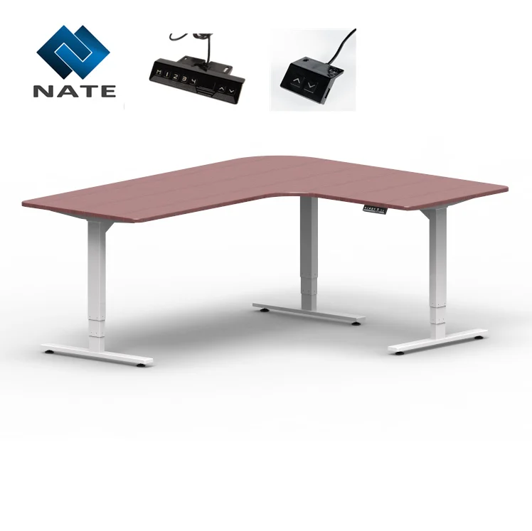 Sit To Stand Up Electric Height Adjustable Lift Corner Desk Buy Lift