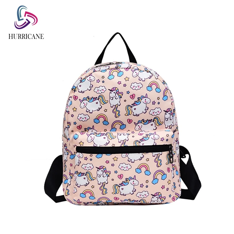 

Multi Size Colorful Waterproof Unicorn Cute Girl pattern schoolbags shoulder college backpack schoolbag children