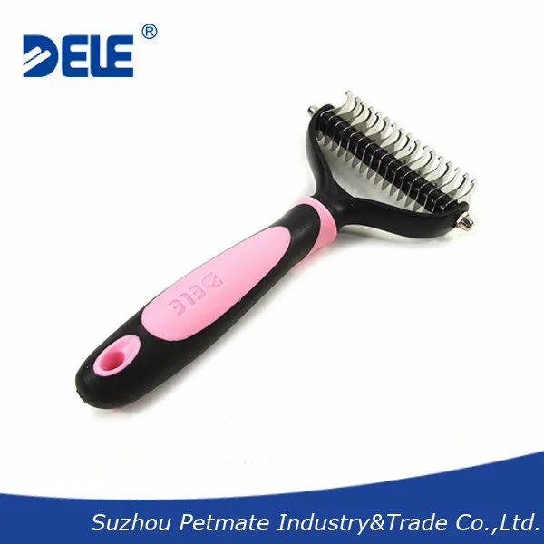 Q-008-NH pet deshedding tool pink