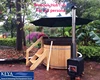 Easy install DIY wood hot tub SPA with stove,outdoor bathtub for 2-8persons
