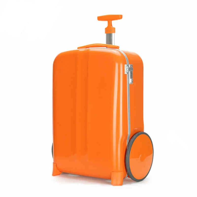 orange cabin luggage