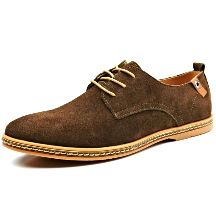 

cz18038a New arrival italian design gentleman suede leather lace up plus size 48 casual shoes for men, Black,blue,green,brown,orange,gray,beige