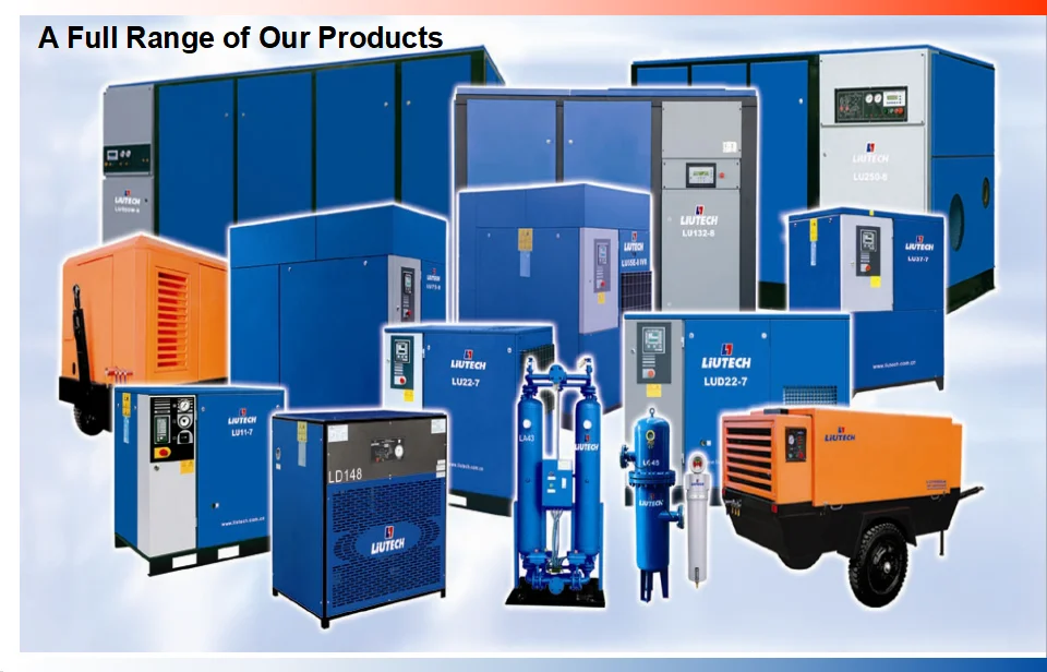 Atlas portable screw air compressor from China factory