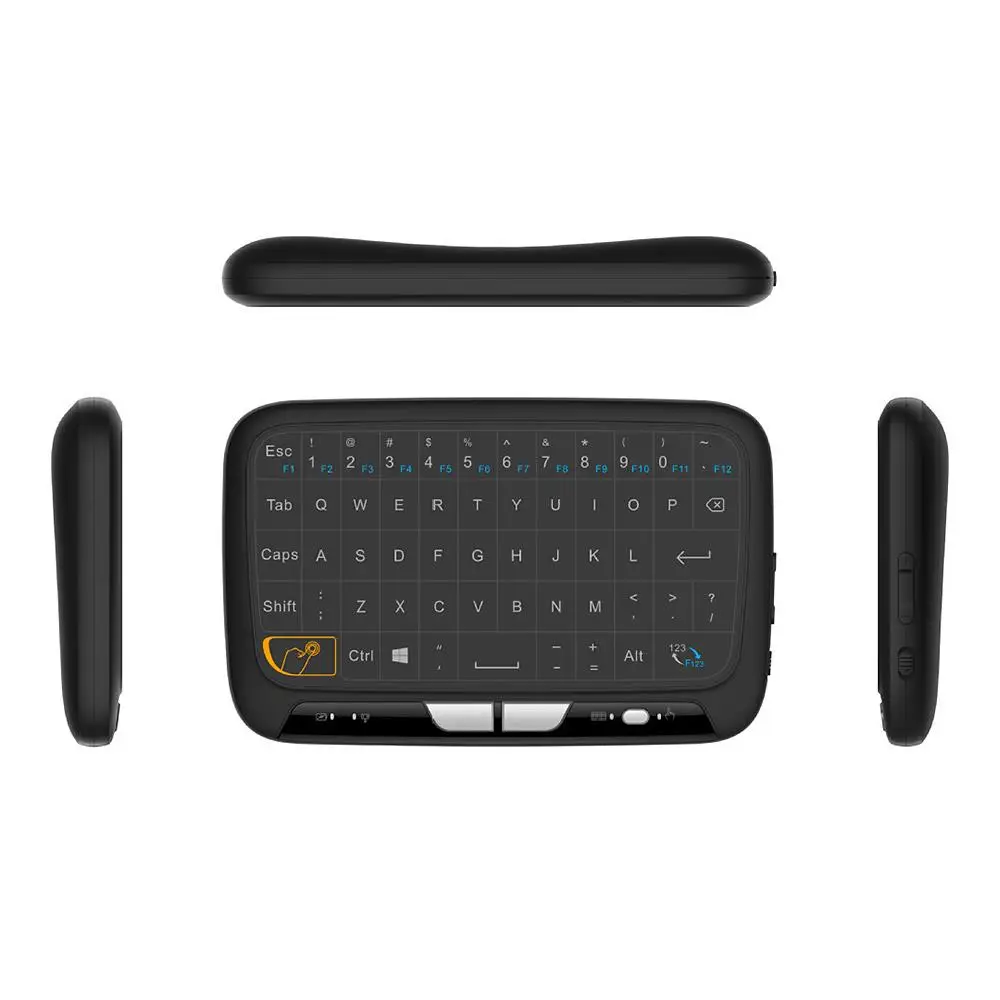 

In Stock H18 Full Screen Touchpad Mini Wireless Keyboard Air Mouse for TV BOX/Pad/laptop/PC-Black, N/a