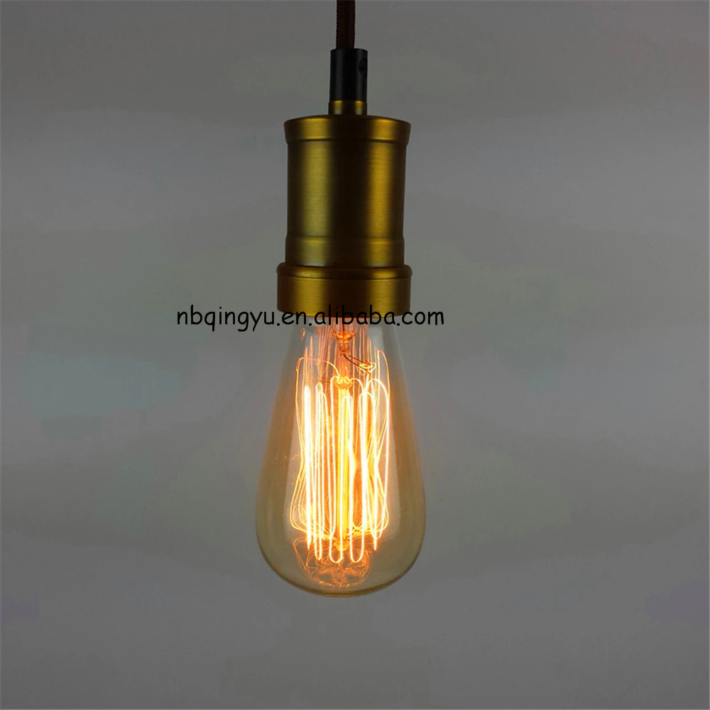Electric Light Bulb Holders E27 Keyless Aluminium Lamp Base For Ceiling