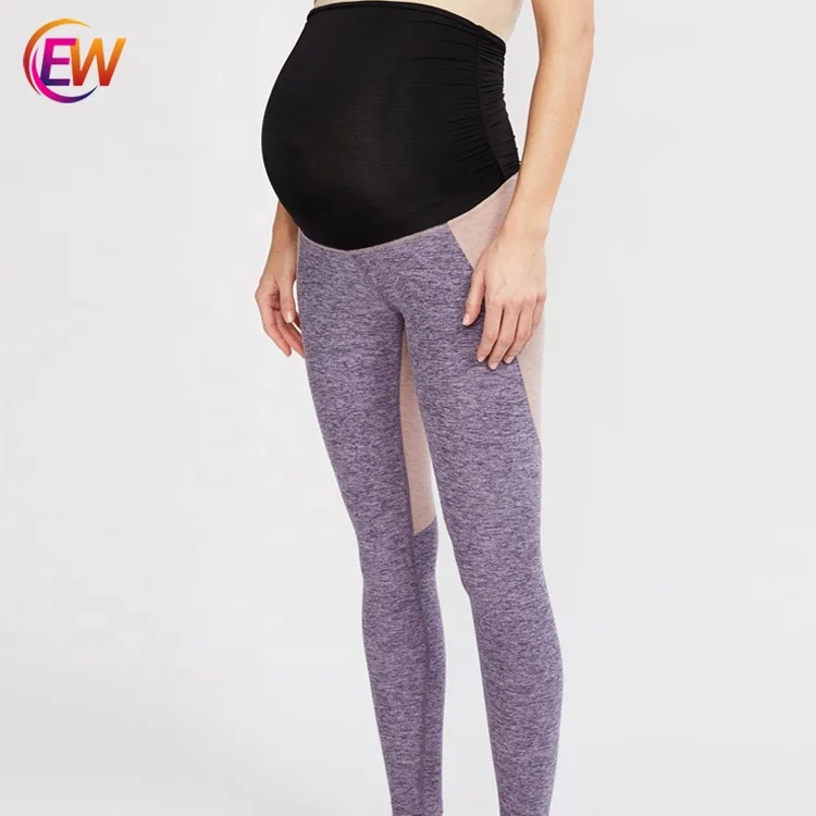 Women Stretch Maternity Workout Pants Fitness Pregnant Clothes