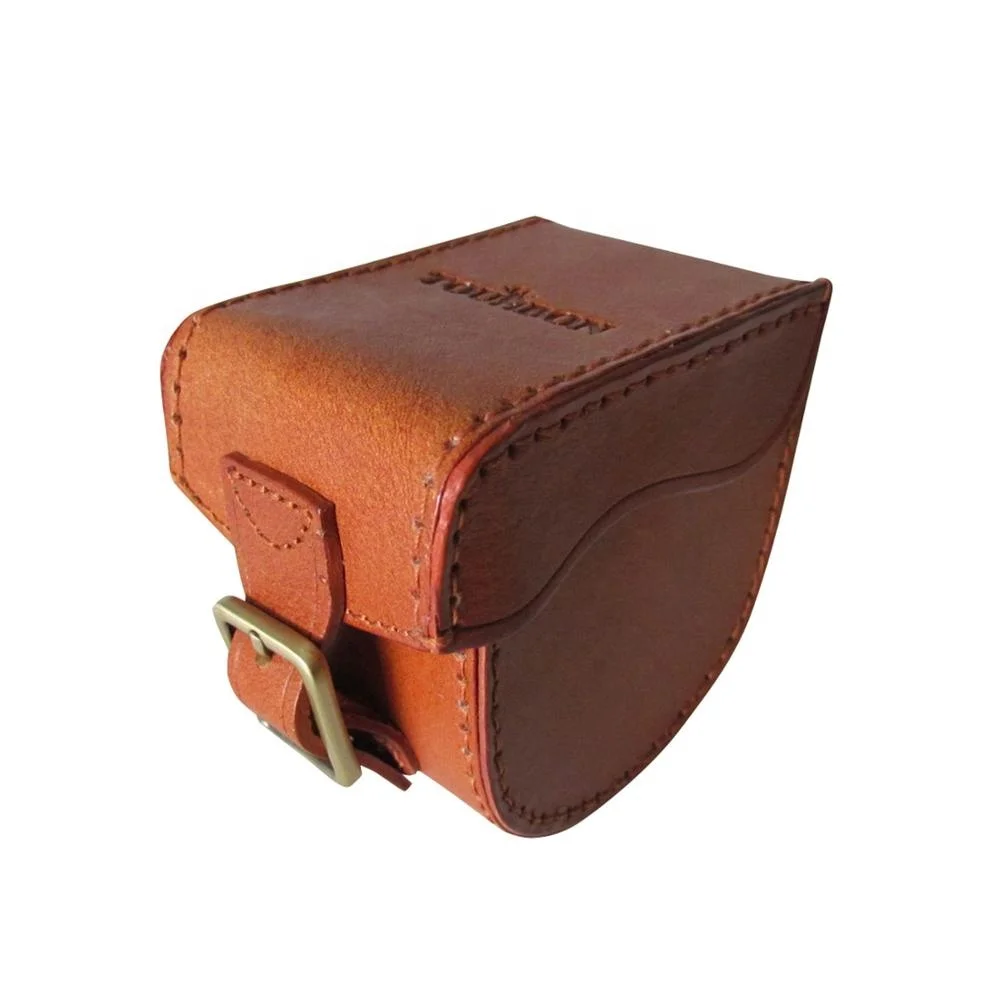 

Tourbon Wholesale Top Quality Vintage Retro Leather Fly Fishing Reel Case, Brown