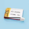 3.7V 110mah 302025 Lithium Polymer Li-Po Rechargeable Battery For MP4 MP5 GPS PAD DIY PSP Mobile Pocket PC E-books Video game