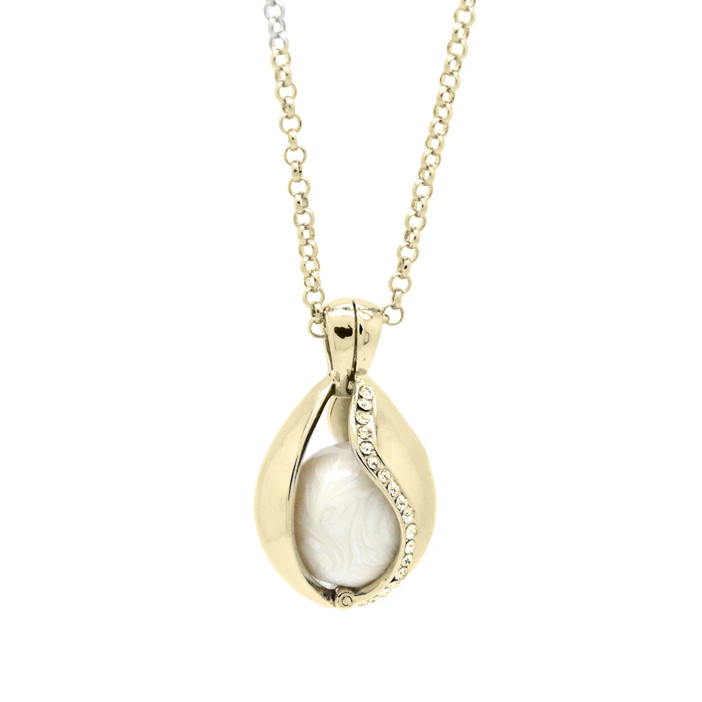 

Angel Cage Necklace Fashion Silver Plating Pregnancy Jewelry With Beautiful Bola HB-0028-SL