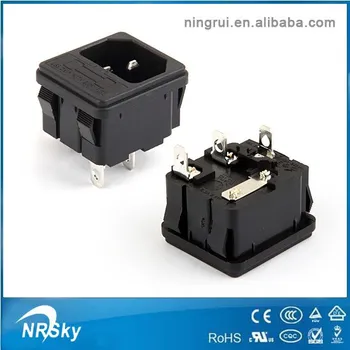 Iec C14 Snap In Power Inlet With Fuse - Buy Power Inlet With Fuse,C14 ...