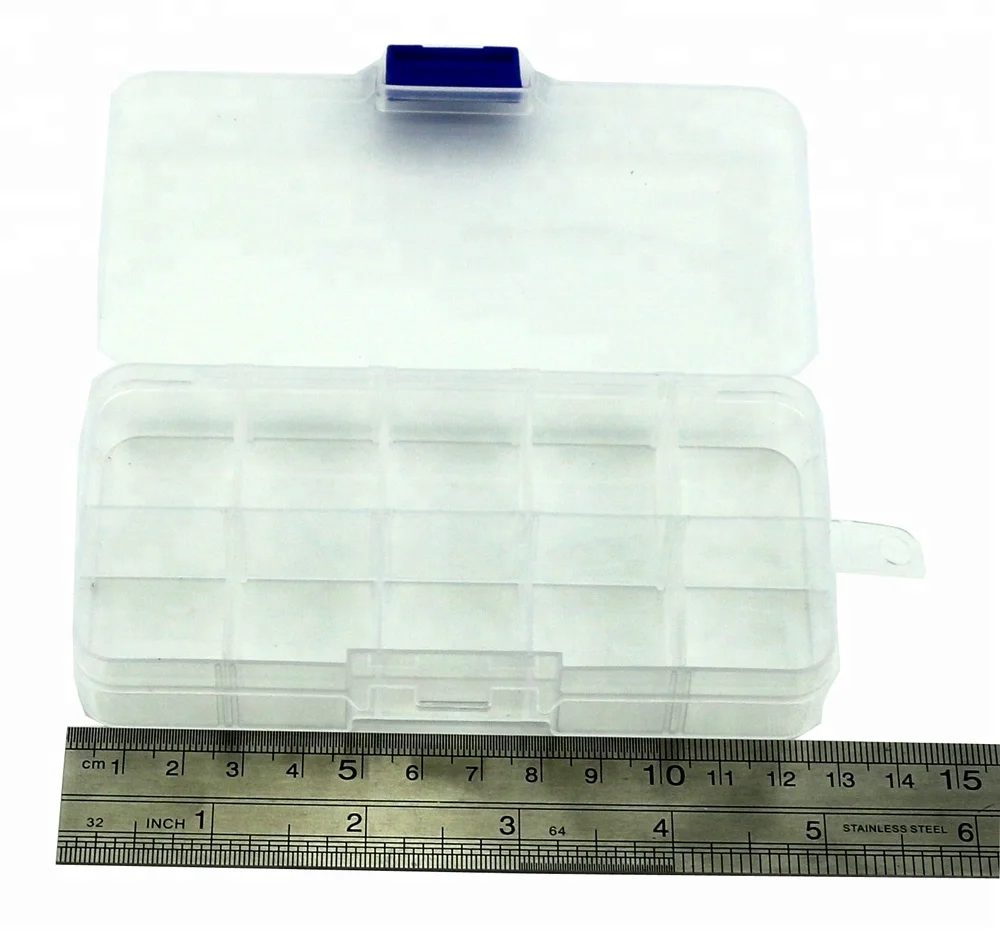 
Hengjia 10 grids storage box transparent bait fishing box fishing tackle 