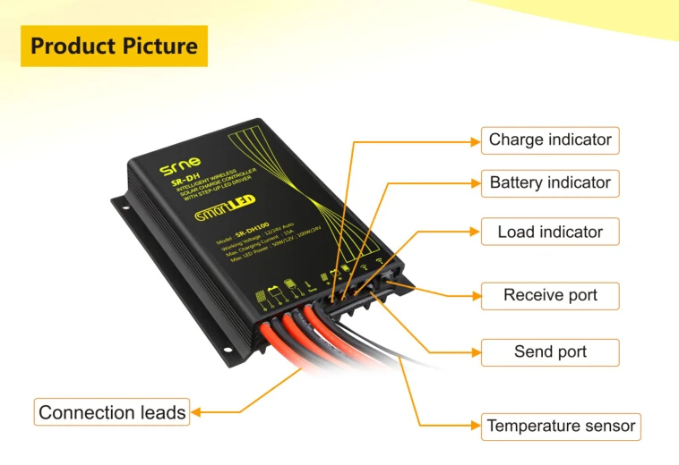 10a Wireless Remote Control pwm solar panel battery charger controller