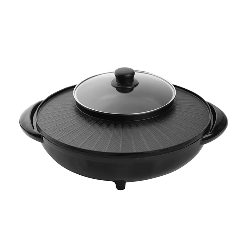 
Realbei Al 6035 professional made high performance two way use hot pot electric grill pan 