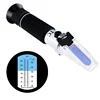 Dual Scale Brix 0-32% Salt 0-28% ATC HandHeld Salinity Brix Refractometer For Brine Fruit Beer