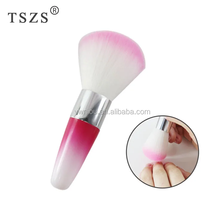 

TSZS professional multi-color nail art long handle plastic cleaning dust soft nail brush tool, N/a