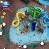 Exciting pool fiberglass water slides for selling+the best water park plan
