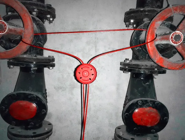 Safety Lockout Wire Rope Lock With 1.8m Pvc Coated Heavy Duty Steel