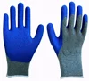 Cheap 10g linner cotton lined red latex coated work hand gloves for construction work
