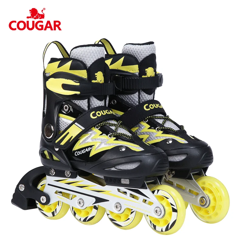 

China factory wholesales popular classic good selling roller inline skates, Black&white, black &yellow, black&green, pink