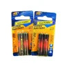 R03 AAA 1.5V PVC Jacket Dry Battery Card Packing