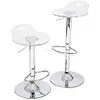 Modern Swivel Chrome silver Adjustable clear lucite acrylic bar stool