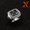In Stock Stainless Steel Men Large Metal Rings Masonic Rings