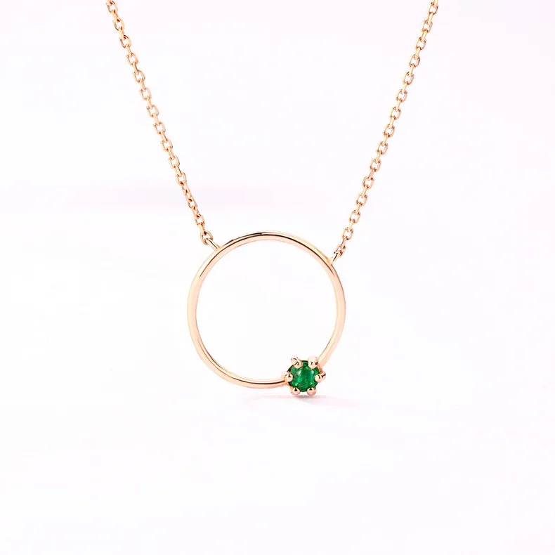 

Wholesale authentic emerald gold necklace hoop solid 24K 14K gold chain torque, Yellow gold