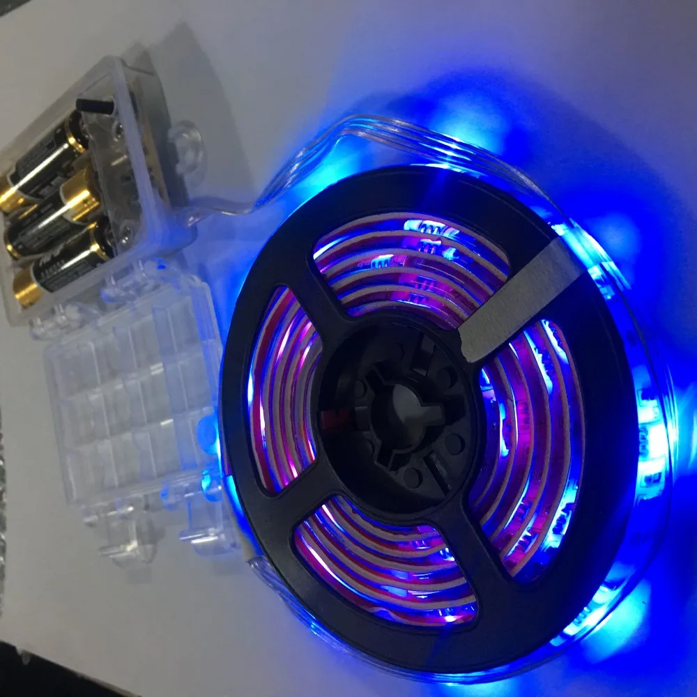 Rgb Led Light Strip Battery Powered + Rgb Remote Controller + Usb Cable + Battery Box Smd 5050