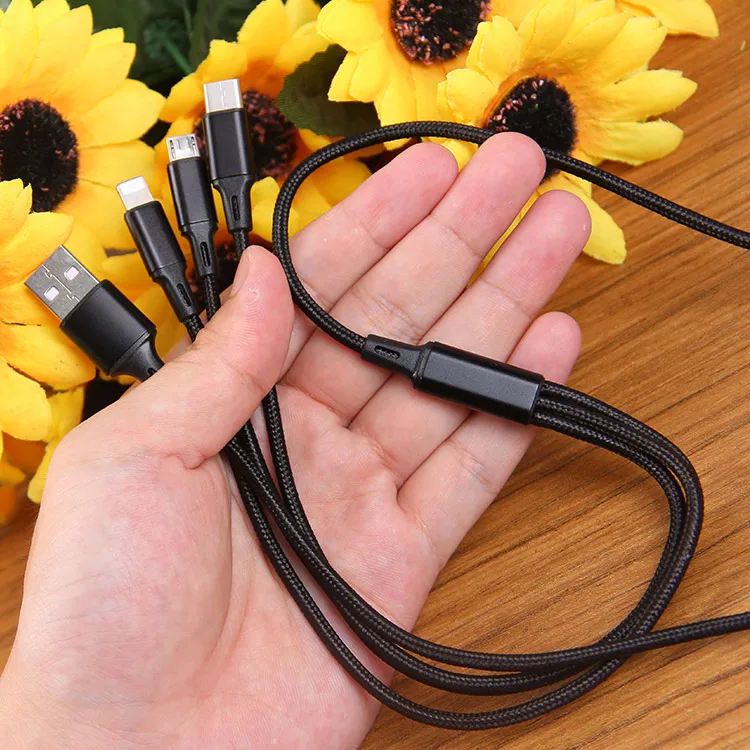 

Fast Charger Type C Micro 3 in 1 Cable USB
