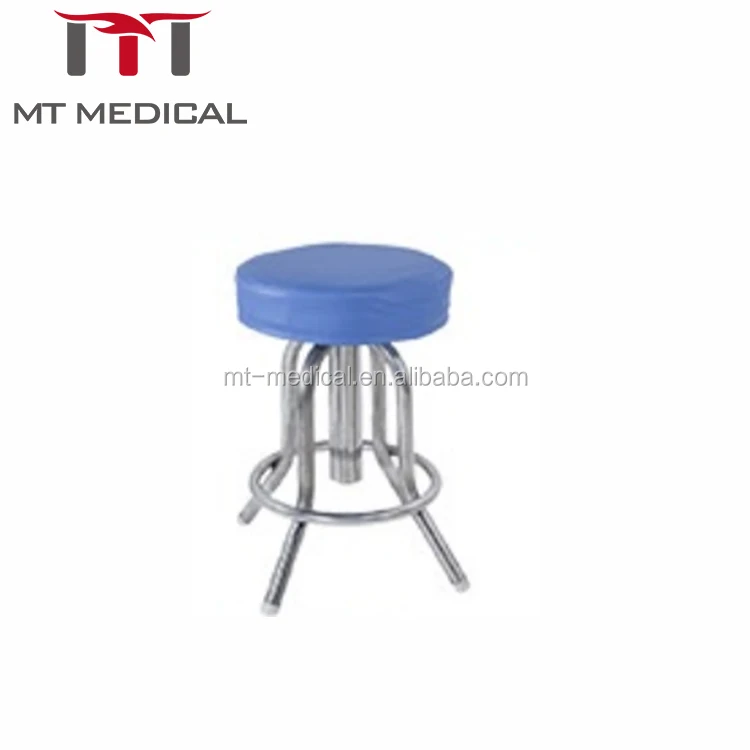 Medical Swivel Lift Chair Stool With Backrest