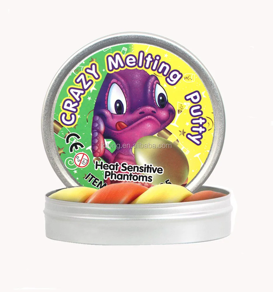 Colour Changing Smart Putty - Heat Sensitive Slime That Shifts From Green To Yellow
