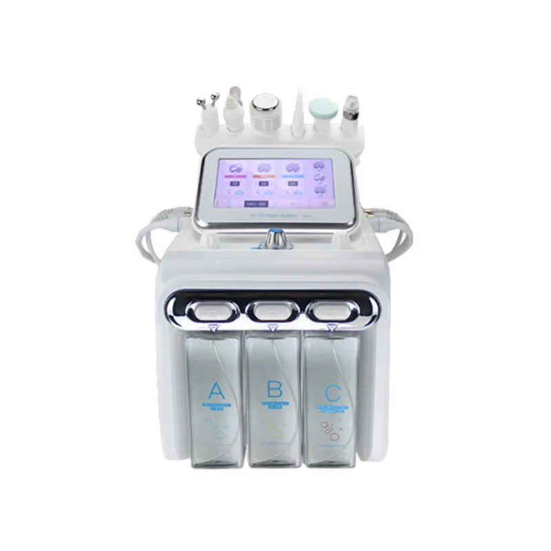 

Wholesale price 6 in 1 dermabrasion skin care hydro facial big Bubble water oxygen spray aqua peel Waesen Equipment