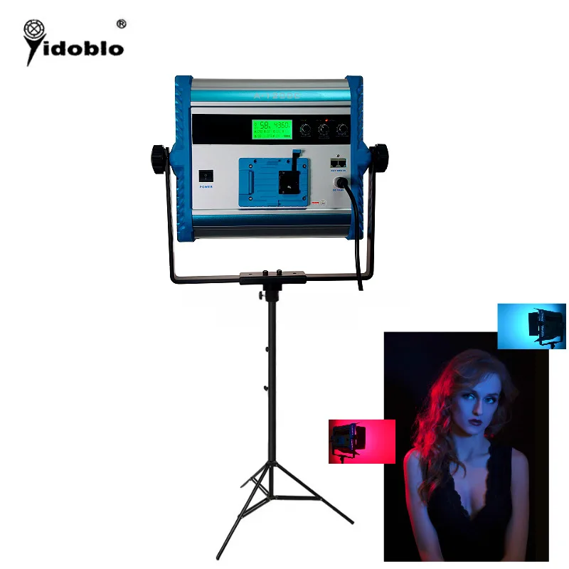 

Yidoblo A-1200C Soft light RGB Change Color LED photographic video Film with Remote App Control 2800K-10000K, Black or blue