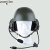 Pilot helmet and helicopter helmet noise-reduction headset with flexible dynamic microphone PTE-746