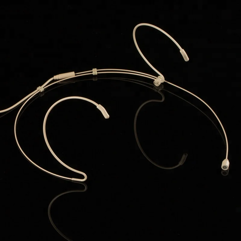 Hm4021 Professional Mini Beige Colour Headworn Microphones Headset Microphone For Sennheisir