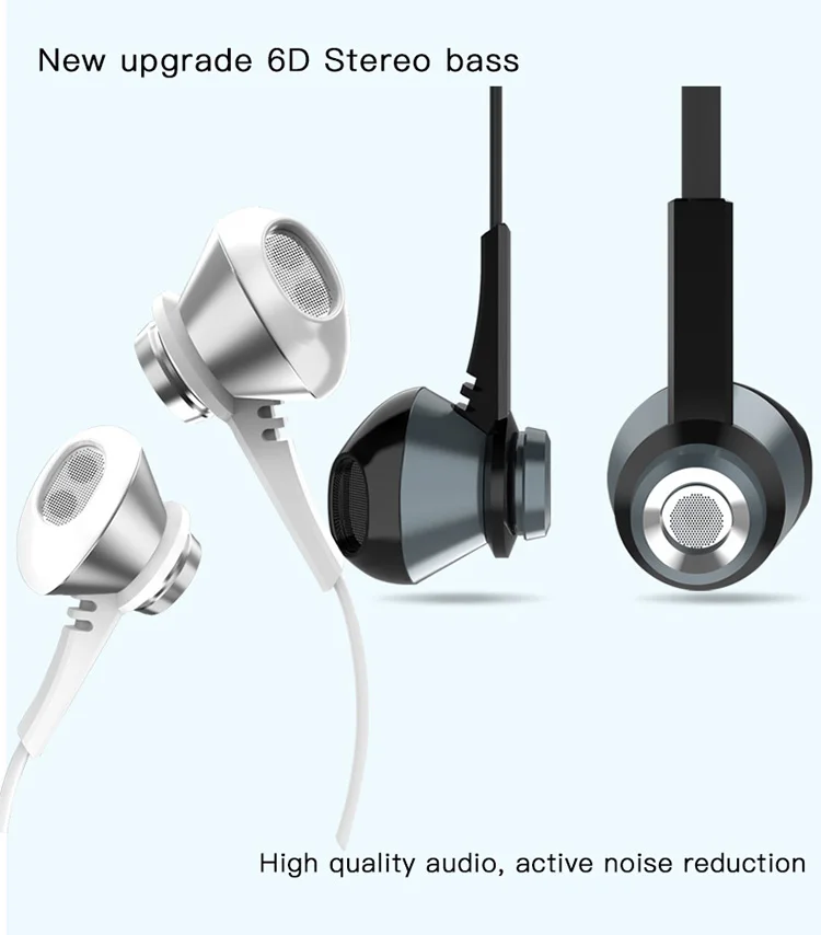 Drop Shopping Universal Hifi Microphone Headset Sport Stereo In-Ear Wired Mobile Earphone
