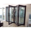 Black colour Good insulation UPVC folding door