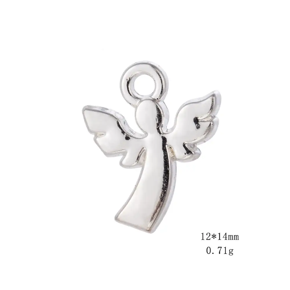 

Silver Alloy Girls' Gift Angel with Wings Pendant Charms For DIY Jewelry Making