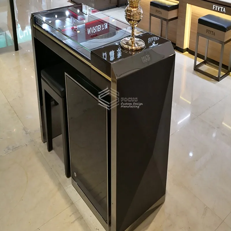 New Arrival Custom Made Jewelry Glass Showcase Jewelry Floor Display Stands Buy Store Silver