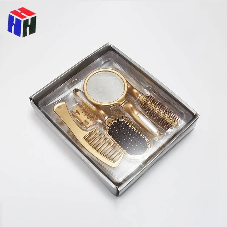 

gift display box paddle brush plastic hair brush set