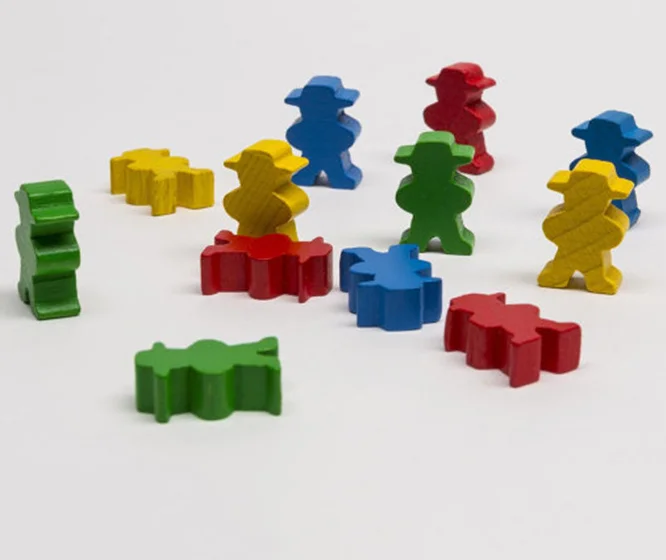 Custom Colorful 24mm Custom Wooden Meeple For Board Game Buy 24mm Wooden Meeple,Custom Wooden