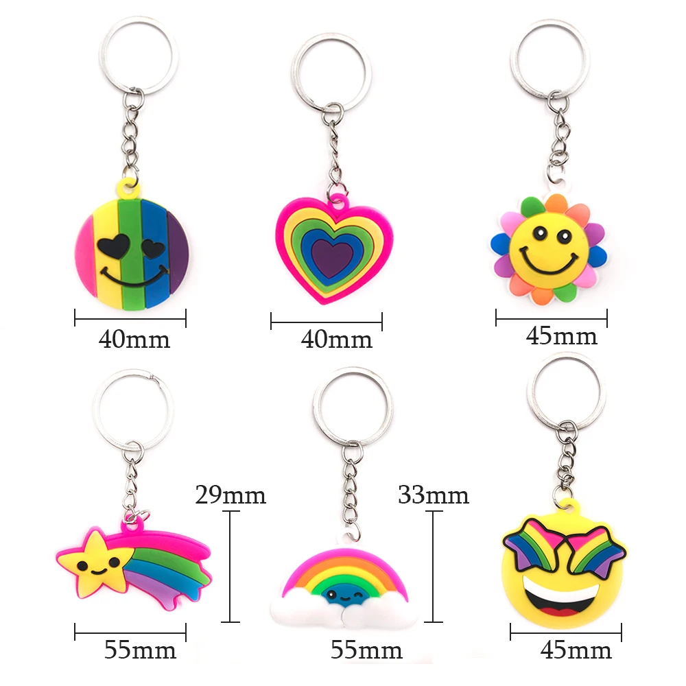 Rainbow Keychain Couple Car Keychain Valentine's Day Party Gifts