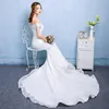 2018 Fashion off shoulder Slimming Mermaid Bridal Gown Fish Tail Wedding Dress