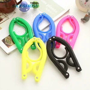 Image of Wholesale Multi-Functional Plastic Easy Taken foldable Clothes Hanger