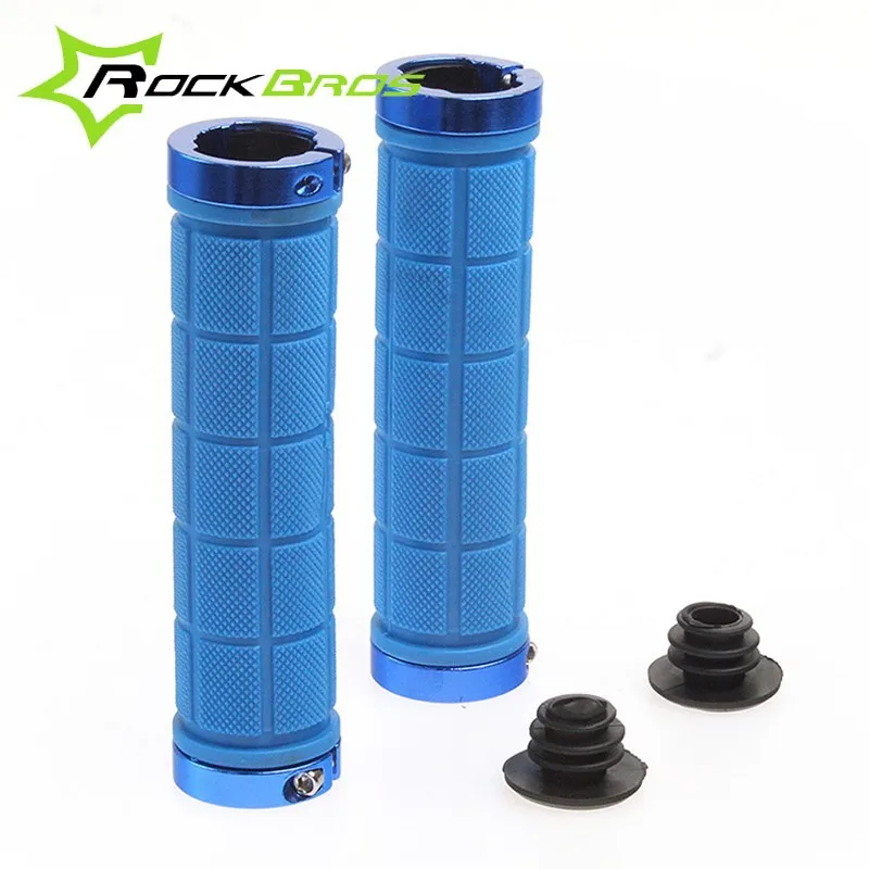

Only for Opensky stock in USA Cycling Grips MTB Mountain Bike Bicycle Handle bar Soft Durable Lock-on Grips Rubber Cycle Parts, Yellow;blue;red;white;black